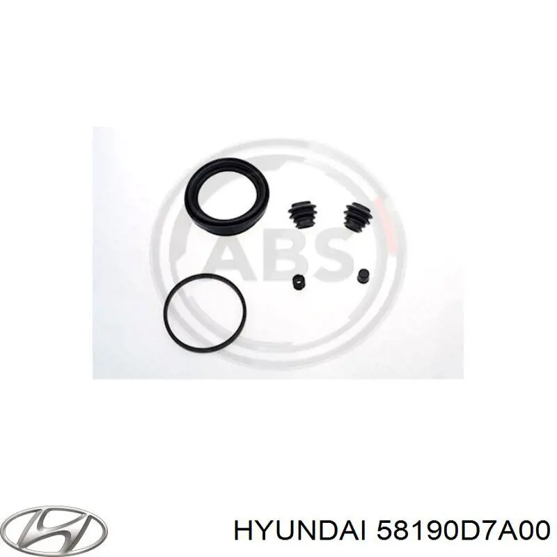 58190D7A00 Hyundai/Kia супорт гальмівний передній правий