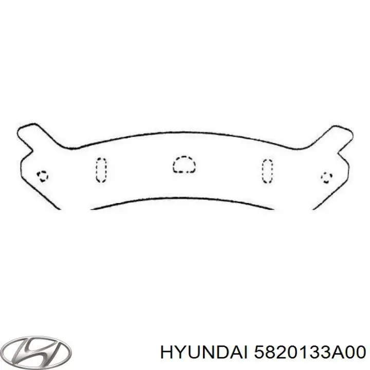 Задні гальмівні колодки Hyundai/Kia 5820133A00 ціна, від 11.17 USD