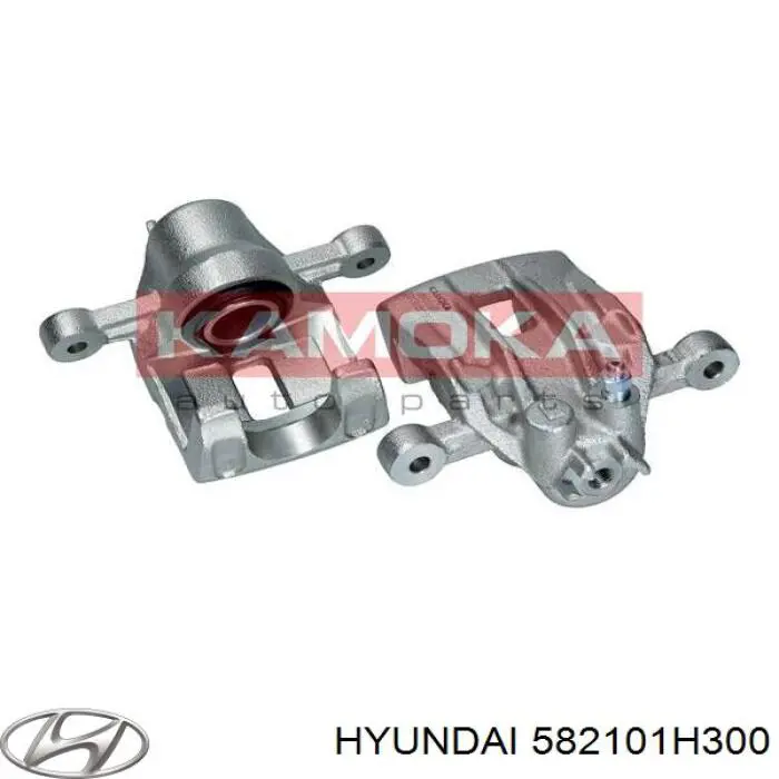 Задній гальмівний супорт лівий Hyundai/Kia 582101H300