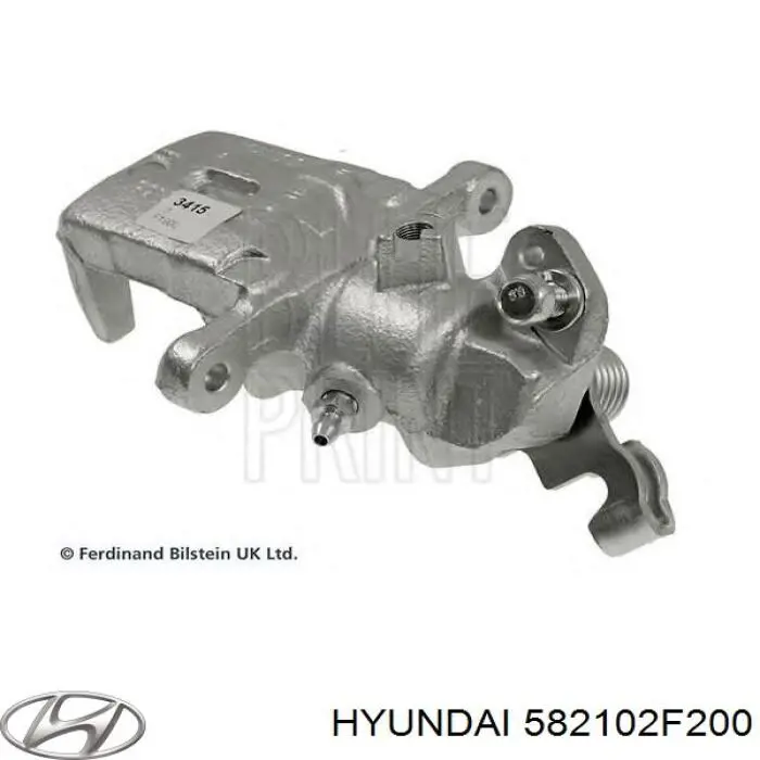 Задній гальмівний супорт лівий Hyundai/Kia 582102F200