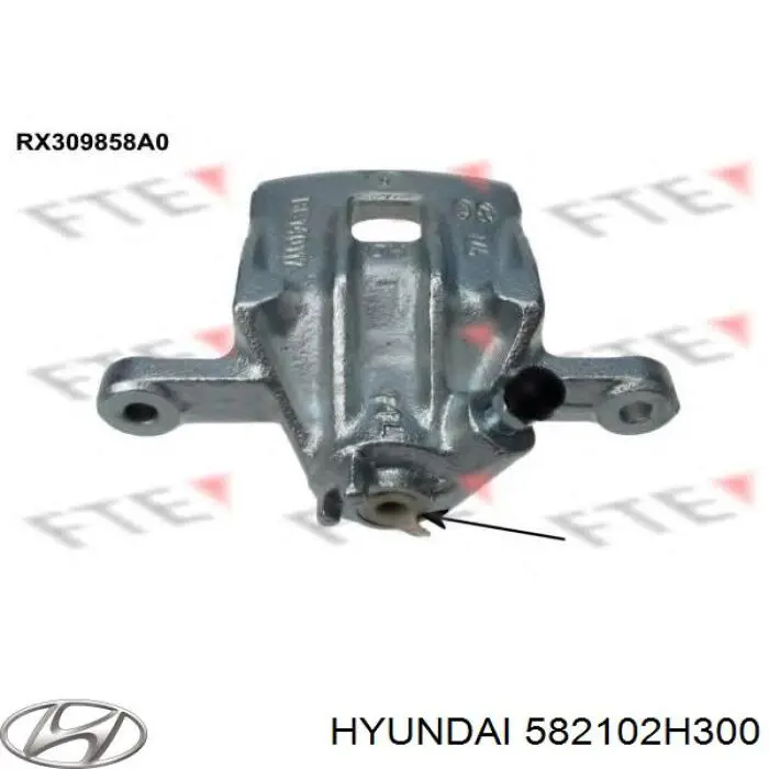 582102H500 Hyundai/Kia супорт гальмівний задній лівий