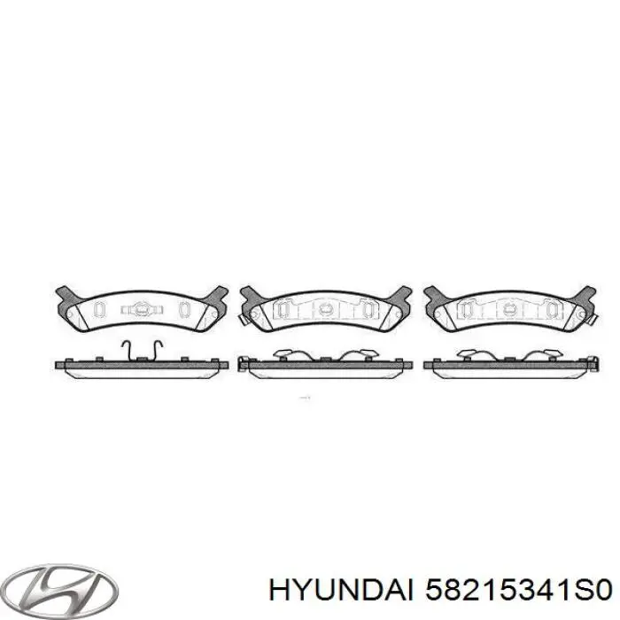 Купити 58215341S0 Hyundai/Kia Задні колодки