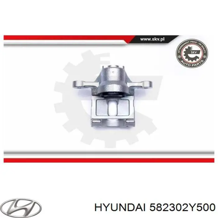 Супорт задній правий 582302Y500 Hyundai/Kia