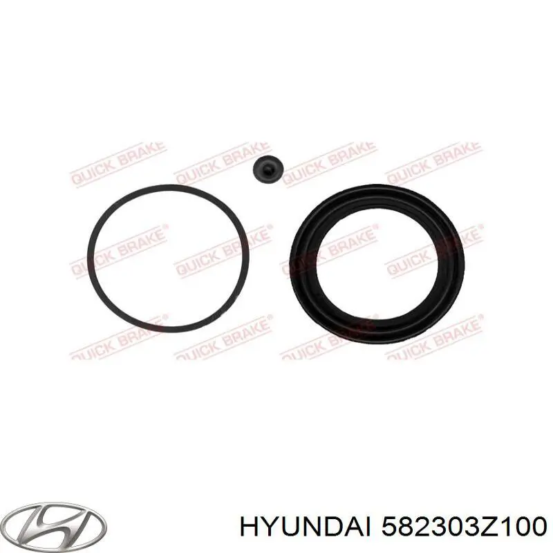 582303Z100 Hyundai/Kia супорт гальмівний задній правий