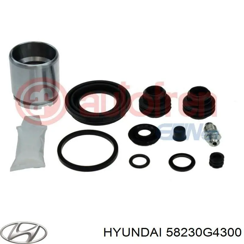 58230G4300 Hyundai/Kia Супорт гальмівний задній правий