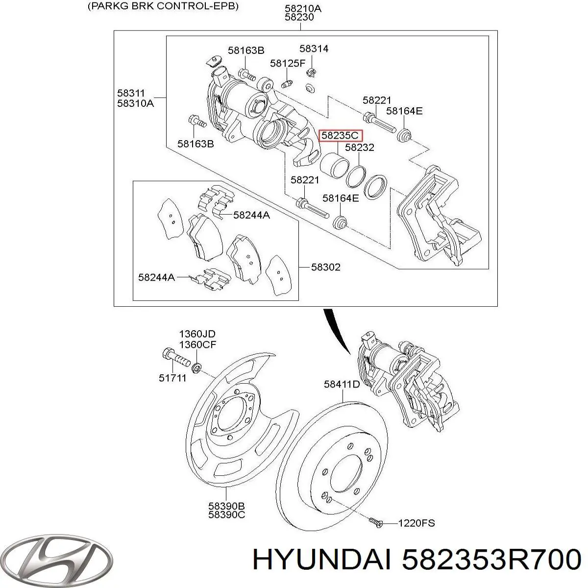  582353R700 Hyundai/Kia