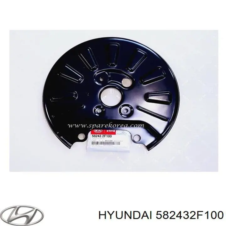 Купити 582432F100 Hyundai/Kia Захисний кожух гальмівного диска, заднього