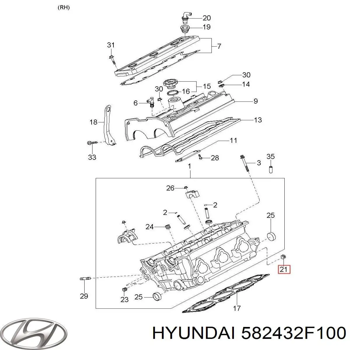 Захисний кожух гальмівного диска, заднього 582432F100 Hyundai/Kia