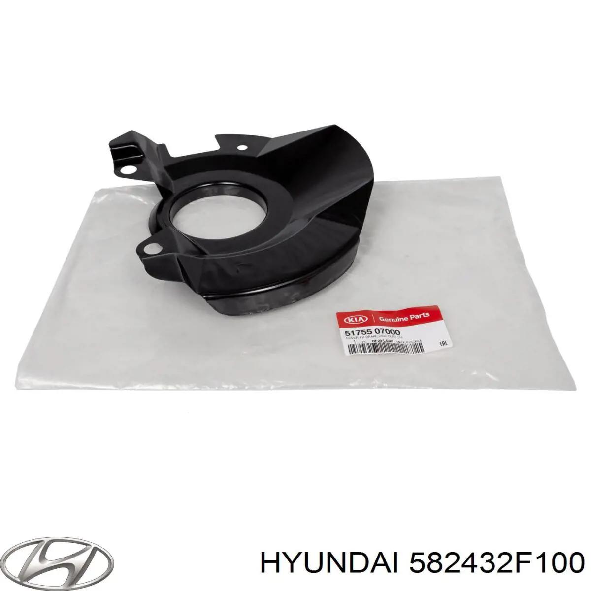 Захист гальмівного диска, заднього Hyundai/Kia 582432F100