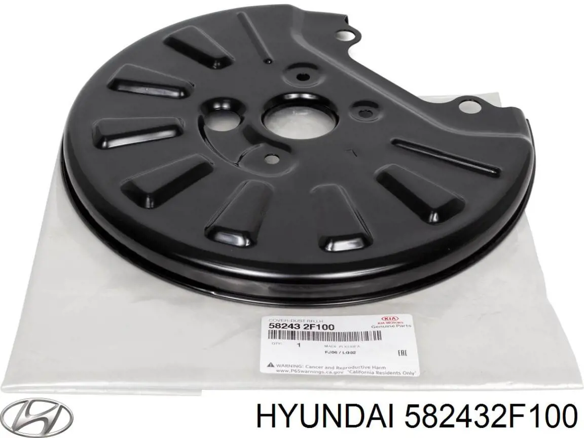 582432F100 Hyundai/Kia Захисний кожух гальмівного диска, заднього
