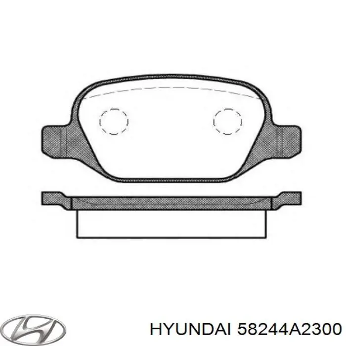 Комплект пружинок кріплення дискових колодок, задніх Hyundai/Kia 58244A2300 ціна, від 5.23 USD