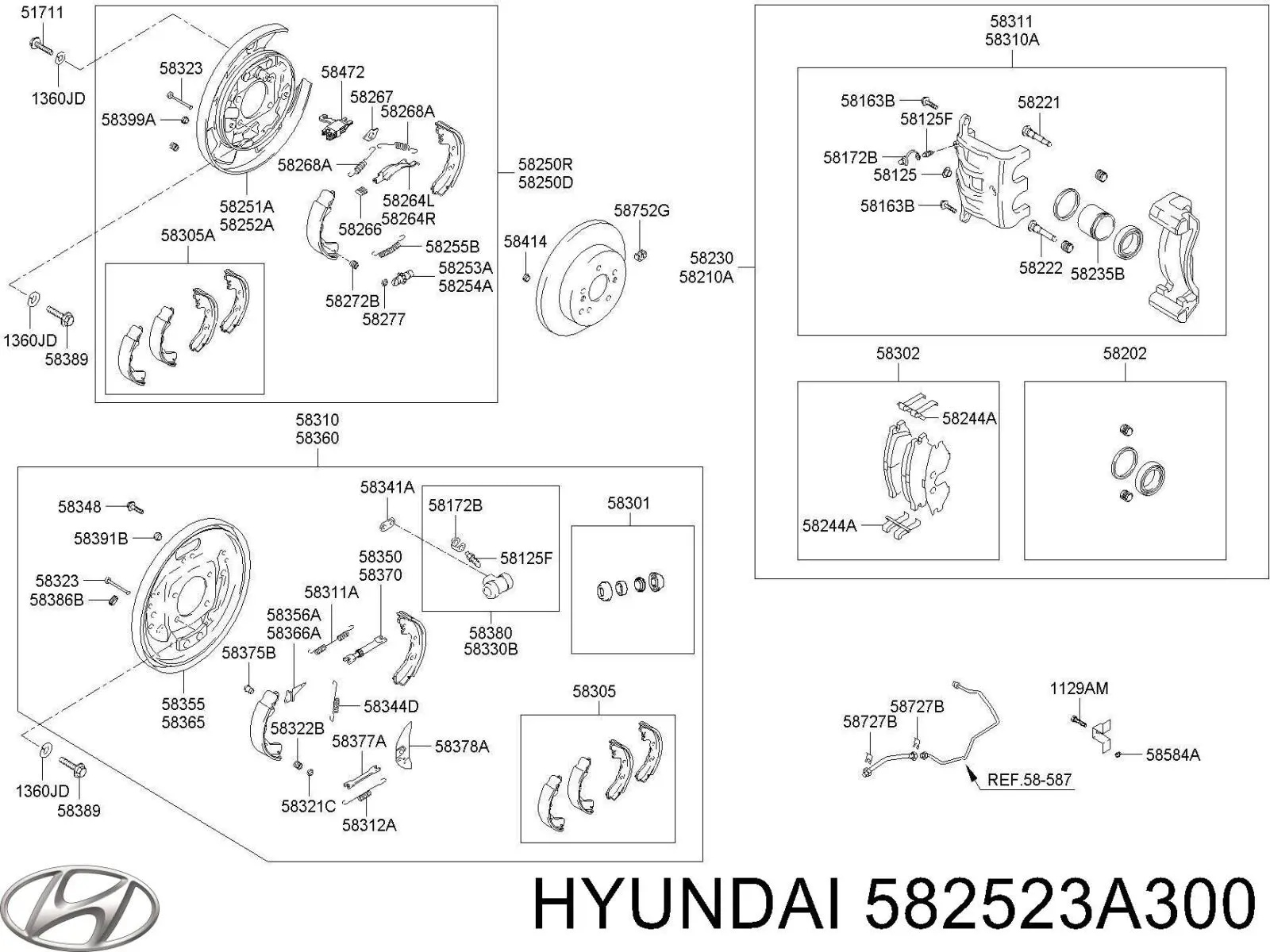  582523A300 Hyundai/Kia