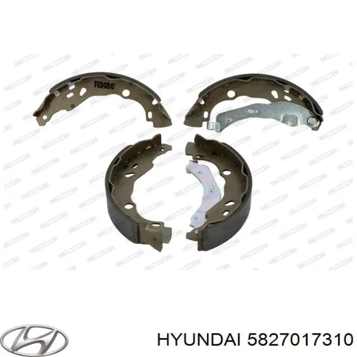 Купити 5827017310 Hyundai/Kia Колодки гальмові задні, барабанні