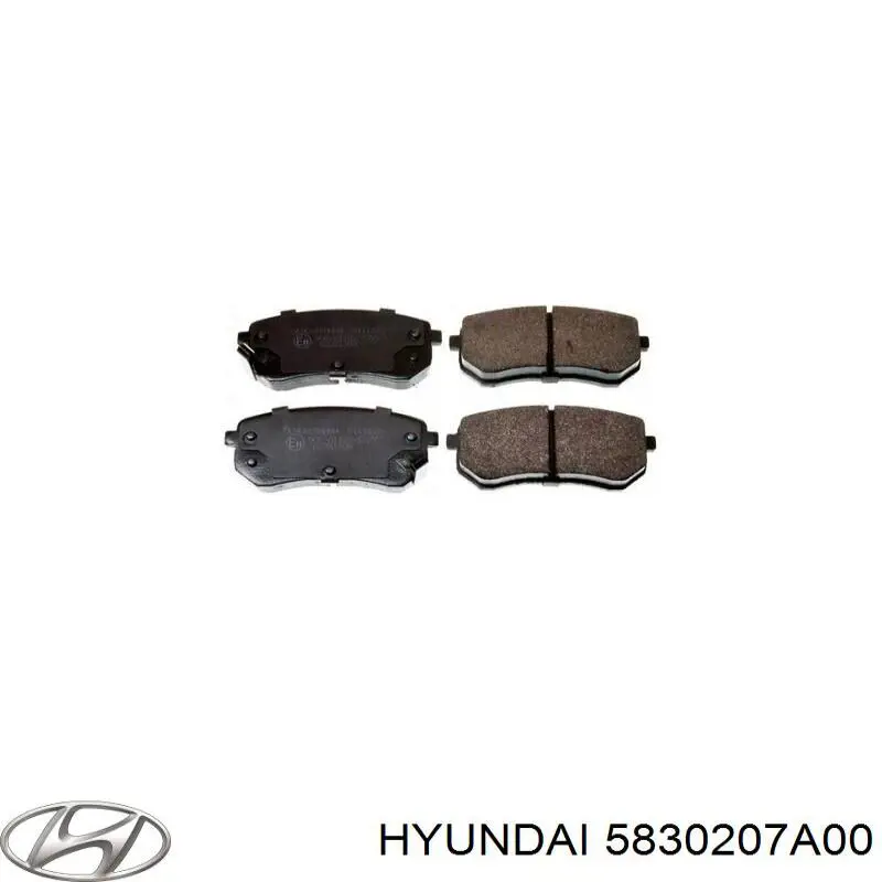 Задні гальмівні колодки Hyundai/Kia 5830207A00 ціна, від 16.47 USD