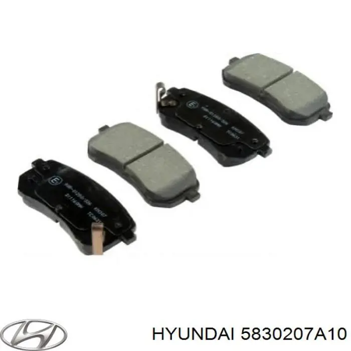Купити 5830207A10 Hyundai/Kia Задні колодки