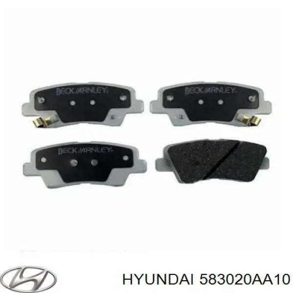 583020AA10 Hyundai/Kia колодки гальмові задні, дискові
