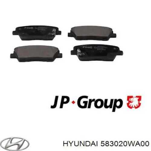 Задні дискові колодки Hyundai/Kia 583020WA00