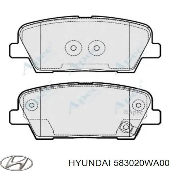 Задні гальмівні колодки Hyundai/Kia 583020WA00 ціна, від 16.71 USD