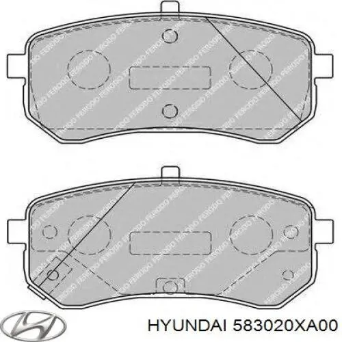 Задні гальмівні колодки Hyundai/Kia 583020XA00 ціна, від 15.02 USD