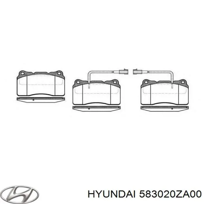 Купити 583020ZA00 Hyundai/Kia Задні колодки