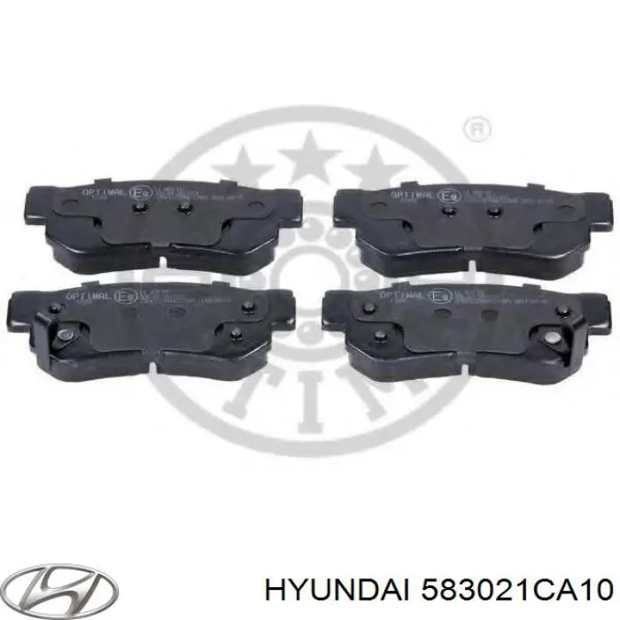 583021CA10 Hyundai/Kia Колодки гальмівні задні, дискові