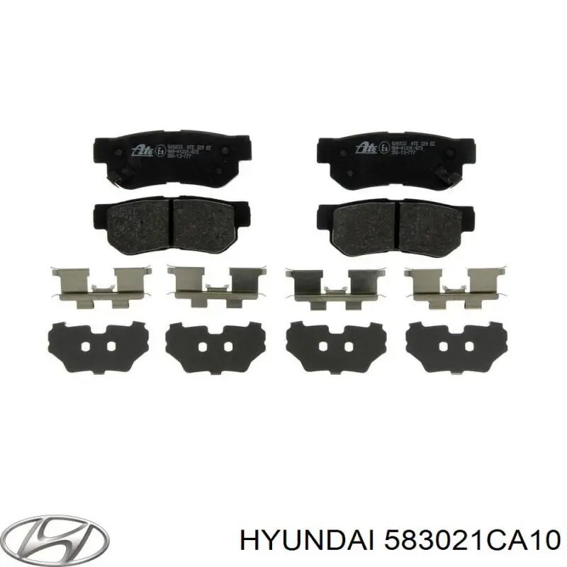 Задні гальмівні колодки 583021CA10 Hyundai/Kia