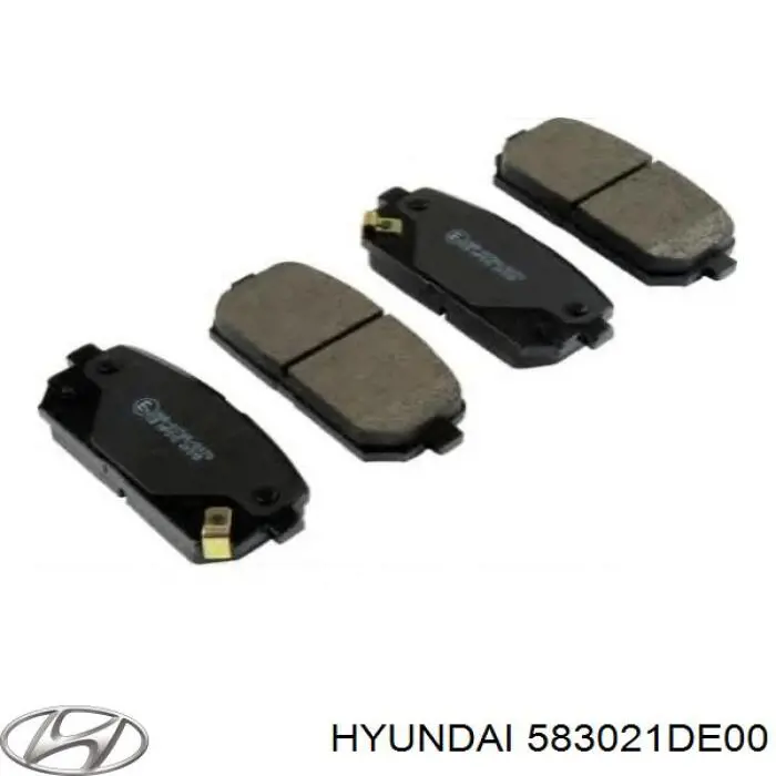 Колодки гальмові задні, дискові 583021DE00 Hyundai/Kia