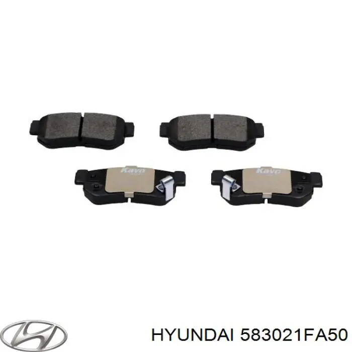 583021FA50 Hyundai/Kia колодки гальмові задні, дискові