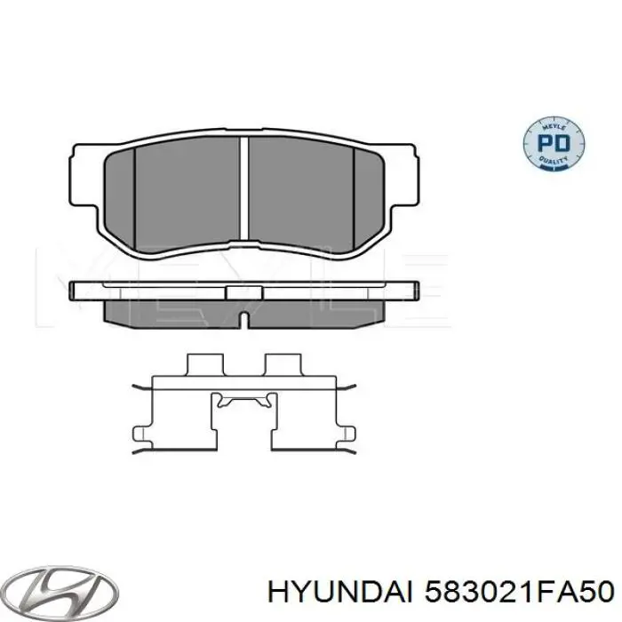 Купити 583021FA50 Hyundai/Kia Задні колодки