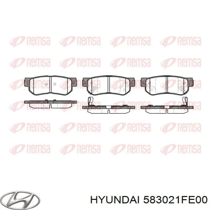 583021FE00 Hyundai/Kia колодки гальмові задні, дискові