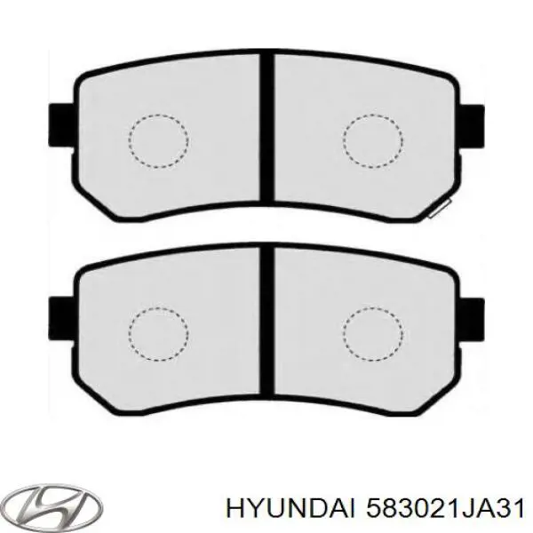 583021JA31 Hyundai/Kia Колодки гальмівні задні, дискові