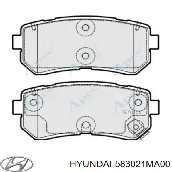 Задні гальмівні колодки Hyundai/Kia 583021MA00 ціна, від 17.47 USD