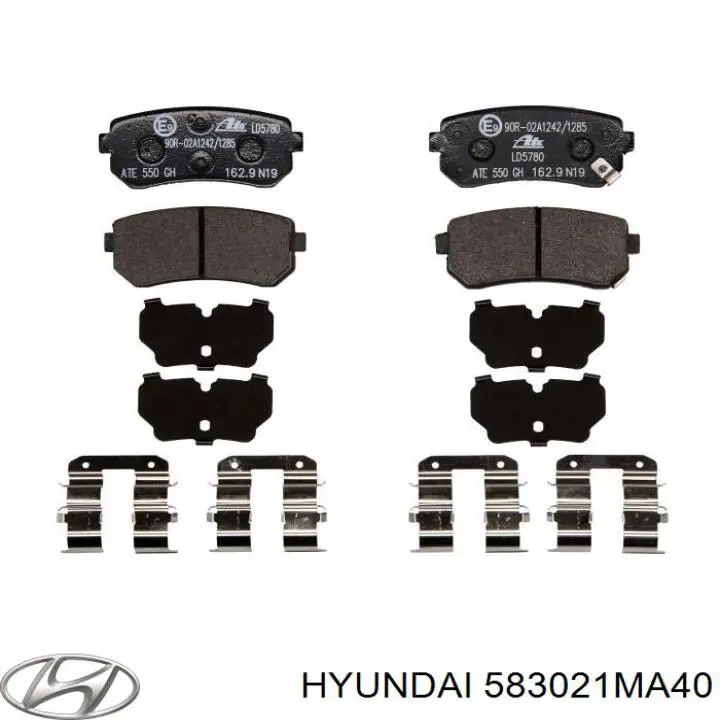 Задні дискові колодки Hyundai/Kia 583021MA40