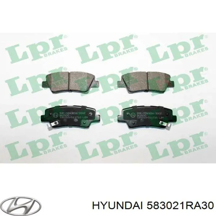 583021RA30 Hyundai/Kia Колодки гальмівні задні, дискові