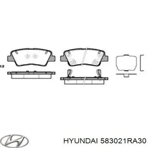 Купити 583021RA30 Hyundai/Kia Задні колодки
