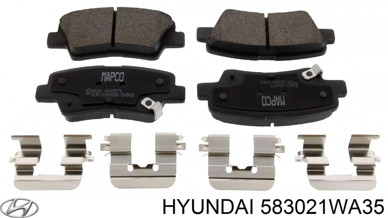 583021WA35 Hyundai/Kia Колодки гальмівні задні, дискові