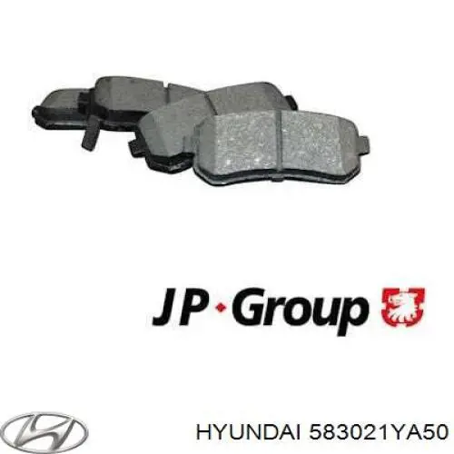 Задні гальмівні колодки 583021YA50 Hyundai/Kia