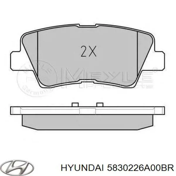 Задні гальмівні колодки Hyundai/Kia 5830226A00BR ціна, від 10.98 USD