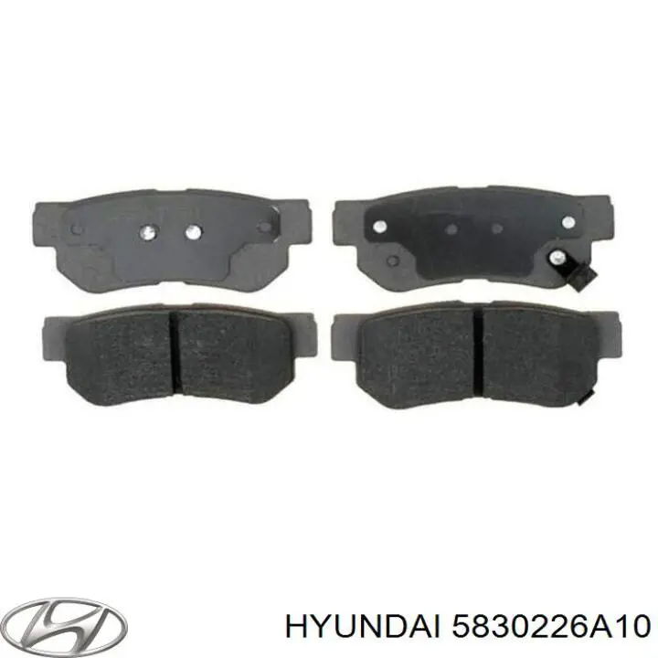 5830226A10 Hyundai/Kia колодки гальмові задні, дискові