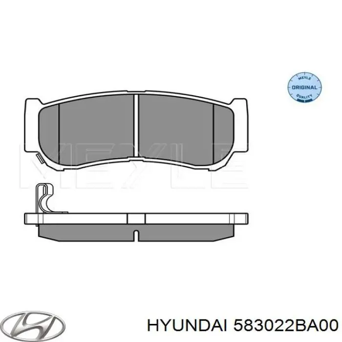 Задні гальмівні колодки Hyundai/Kia 583022BA00 ціна, від 18.34 USD