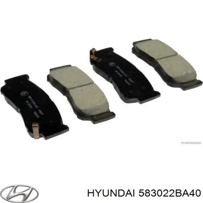 583022BA40 Hyundai/Kia колодки гальмові задні, дискові