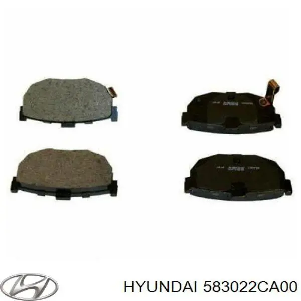 Задні гальмівні колодки 583022CA00 Hyundai/Kia