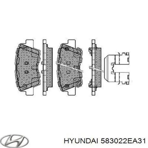 Задні гальмівні колодки Hyundai/Kia 583022EA31 ціна, від 16.33 USD