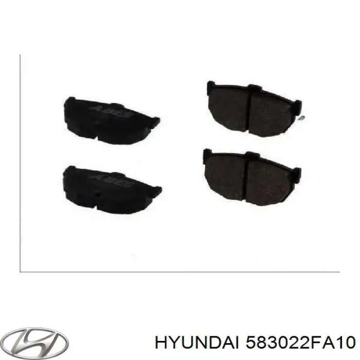 Задні гальмівні колодки 583022FA10 Hyundai/Kia