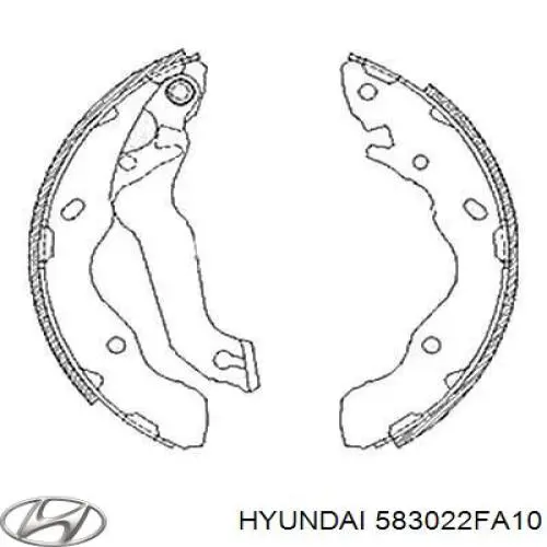 Задні дискові колодки Hyundai/Kia 583022FA10