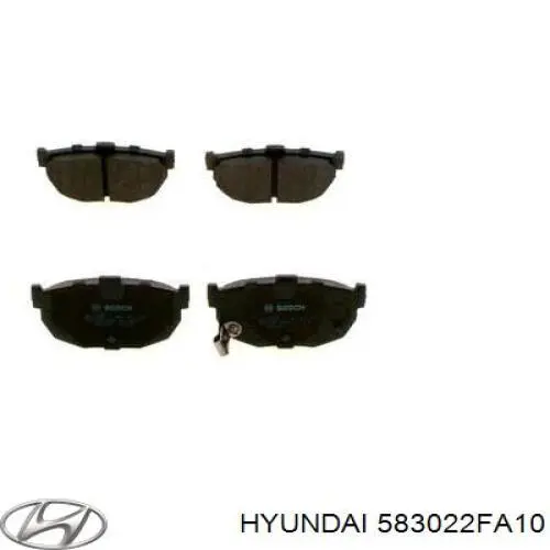 583022FA10 Hyundai/Kia Колодки гальмівні задні, дискові