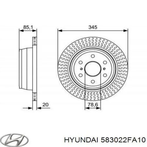Задні гальмівні колодки Hyundai/Kia 583022FA10 ціна, від 11.12 USD