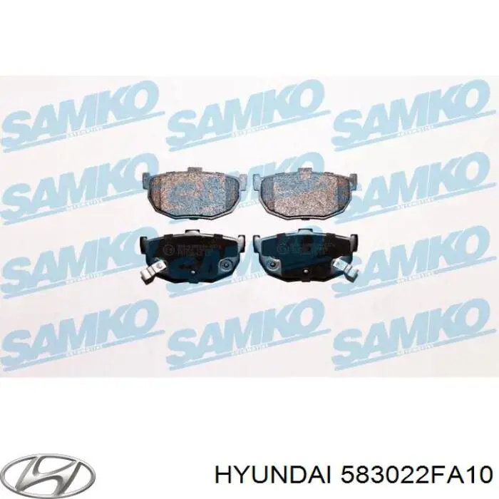 Задні гальмівні колодки Hyundai/Kia 583022FA10 ціна, від 11.12 USD