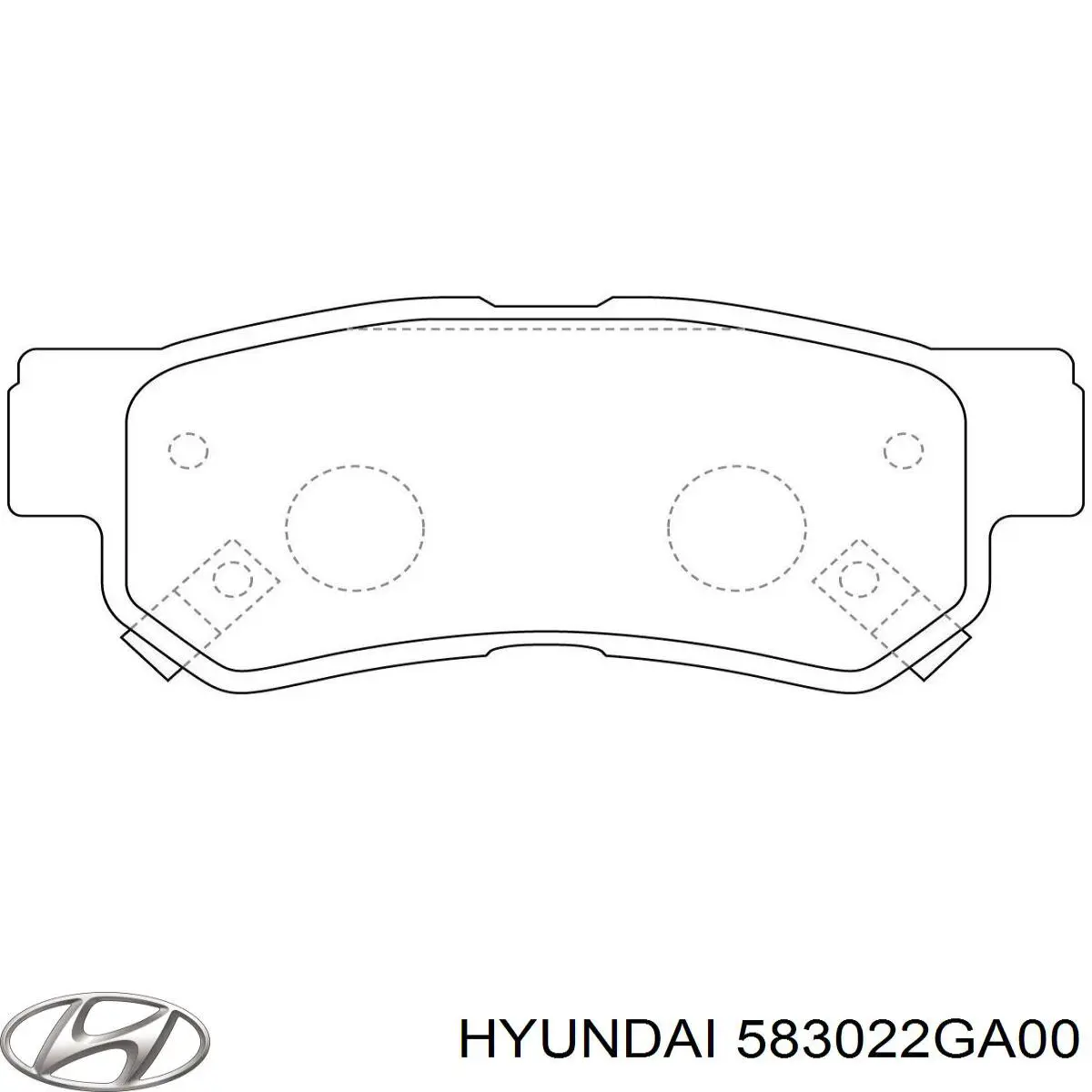 Купити 583022GA00 Hyundai/Kia Задні колодки