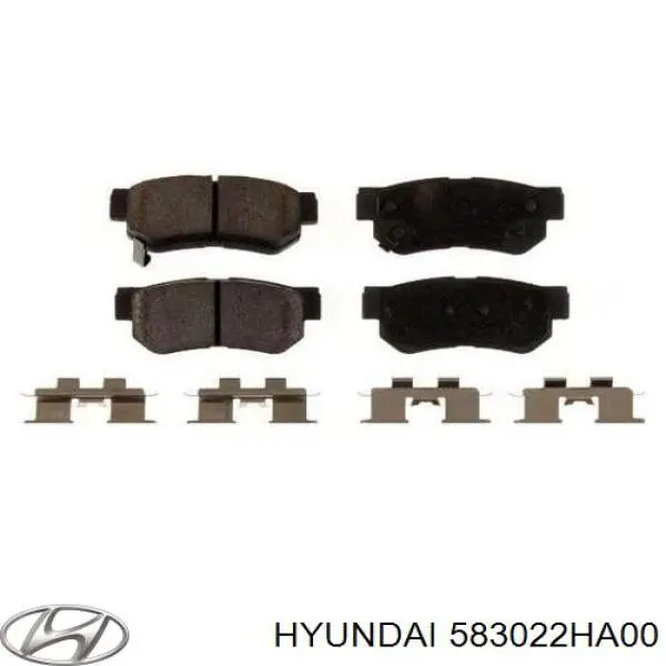 583022HA00 Hyundai/Kia Колодки гальмівні задні, дискові
